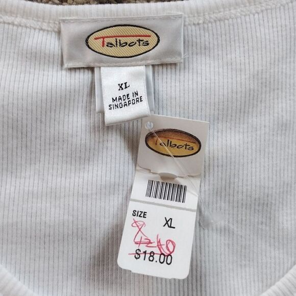 Two Tank Tops, Women's Size XL Josephine Chaus (Black) and Talbots (White) Tanks - Picture 14 of 16